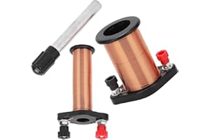 ASHATA Strumento per esperimenti con bobina di induzione elettromagnetica, leggero e portatile per l'esperimento di fisica delle scuole medie e superiori per l'insegnamento della fisica