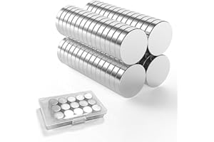 LISOPO 60PCS Petits Aimants de Réfrigérateur,Mini Aimant,Aimants Néodyme Puissants pour Réfrigérateur,Images,Bricolage,Carte,Tableau Blanc,Calendrier 8mmx2mm