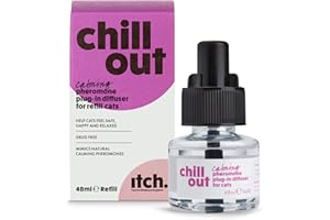 Itch - Chill Out 30-Day Refill for Cats - Calming Pheromones Plug In Diffuser Refill - Anxiety and Stress Relief