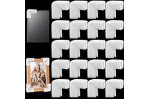 Akamino 20 Pcs Foam Corner Protectors, L-Shaped Corner Cushion Guards for Shipping Moving, Mirror TV Frame Edge Protection Bumper for Furniture Corner Table, Fragile Artwork