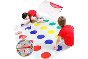 WANGLAOWU Gra Twisting, gra Twister, mata do zabawy, zabawna zabawa, gra rodzinna, gra imprezowa dla dzieci i dorosłych, do użytku w pomieszczeniach, na zewnątrz, na urodziny dziecka