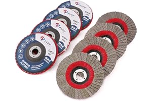 Z-LEAP Schleifscheiben, Körnung 60/120/200/400, 100 mm, Schleifscheibe für Winkelschleifer mit 1,6 cm Dorn, 4 Stück