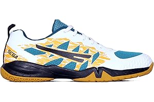 4 WITH QUIVE Sega RP24 Power Badminton Shoes Men Indoor and Outdoor Court Trainers. Non Marking Power Cushion Anti-Slip Breathable