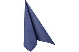 Papstar Royal Collection Servetter Mörkblå 40 x 40 cm, Paket med 50