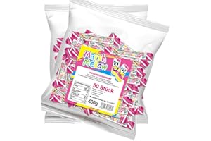 VONTEK Marshmellow Speckseile - Wurfmaterial für Karneval und Fasching - einzeln verpackt - Süßigkeiten Großpackung (100)