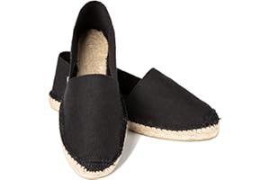 ESPADELLE Donna Espadrillas Slip-on Classiche in Cotone con Borsa di Stoffa, 36-41 | Handmade in Spain