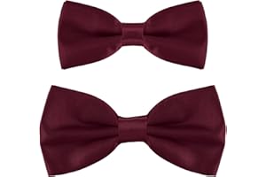 DonDon pajarita padre-hijo con look a juego, ya atada y ajustable