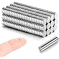 MEALOS 300pcs 3x1mm Neodymium Rare Earth Magnets - Tiny Round Magnets for Crafts, Miniatures, Small Models - With Storage Case