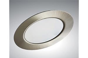 Trango - 1-Częściowy Zestaw Mebli G4E-012 LED Reflektor Do Zabudowy - 12 V AC/DC - Matowy Nikiel - Halogenowa Lampa Meblowa - MR16 G4, Oprawa GU5.3 - Jako Okap Kuchenny, Lampa Do Szafy