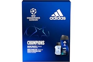 Adidas - Coffret EUFA 8 Champions Edition 2 Produits - Eau de toilette 100ML notes florales et de citron, gel douche 250ML 2-en-1 corps & cheveux