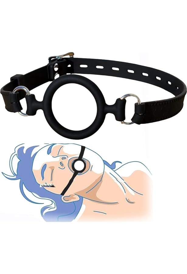 Spider-Gag Mit Ring-Knebel (3,3 Cm) – BDSM-Mundknebel Aus Metall & Leder, Verstellbar