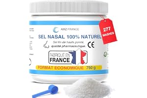 Nasal Salt 750 g, 100% Natural, Pharmaceutical Grade, Made in FRANCE | 277 Washes (XXL Box) - Child Adult - Nasal Rinse – Wellness Product