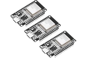 HEEMOL 3 uds ESP32 USB C con Chip CP2102 ESP32 NodeMCU ESP32 WROOM 32 Placa de Desarrollo ESP-WROOM-32, 2,4 GHz WiFi + microcontrolador Bluetooth