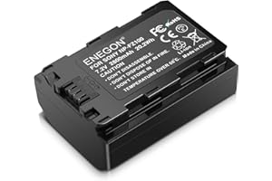 ENEGON 1 Bateria NP-FZ100 (2800mAh), Zapasowa bateria FZ100 do Sony A6600, Sony Alpha 9/Alpha 9R/ Alpha 9S, Sony A9/A9R, Sony A73/A7R3 Sony A7III/A7RIV/A7C, aparatów cyfrowych.