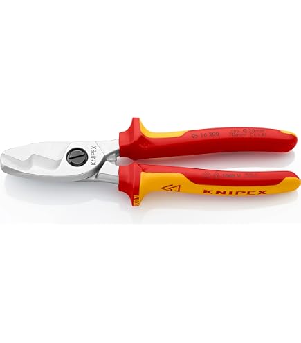 KS Tools 117.1269 Kabelschere 240 Mm – Für Kupfer-/Alukabel Bis 50 Mm², 1000V Isoliert, Matt Verchromt