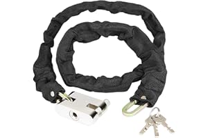 Catena Bicicletta Antifurto,[ con 3 Chiavi ] Diyife Catena Bicicletta, 101cm Blocco Catena Bici Antifurto, Lucchetto Bicicletta per Moto, Bicicletta, Passeggini, Scooter, e-bike, MTB