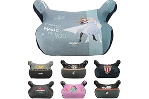 Nania – Rehausseur ceinturé ALPHA 126-150 cm R129 i-Size – Pour les enfants de 8 à 12 ans – Fabrication Française - Avec accoudoirs (Frozen)