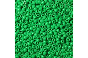 Bala&Fillic Size 6x9mm Green Pony Beads with Smooth Surface Total 1000pcs Craft Pony Beads for Making Bracelets (Green)