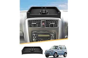 LFOTPP Car Centre Console Storage Box with 360 Adjustable Phone Holder for Jimny JB23 JB33 1998-2018, Jimny JB23 Accessories Dashboard Organiser Box Shelves Tray Dashboard Tray