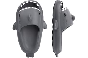 IASKDIN Klapki kąpielowe dla chłopców i dziewczynek Shark Sildes Slippers damskie męskie buty kąpielowe, zabawne letnie kapcie plażowe, antypoślizgowe sandały kąpielowe dla dzieci