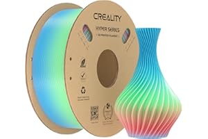 Creality Filamento PLA de Alta Velocidad 1.75mm 1KG Arcoíris Gradiente, 30-600mm/s Filamento PLA Rápido para Impresora 3D, +/- 0.03mm, Carrete Filamento 3D, para Mayoría Impresoras 3D