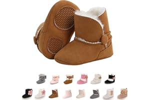 EDOTON Bébé Bottillons avec Bouton Conception Doux Bas Antidérapant Unique Bambin Neige Bottes l'hiver Chaud des Chaussures