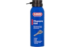 ABUS Pflegespray PS88 - Fettfreier Schmierstoff für Türzylinder, Autoschlösser, Werkzeuge - schützt vor Feuchtigkeit und Vereisung, 125ml