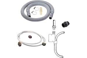 CONNY CLEVER Geignet und passend für Miele und weitere Geschirrspülerzubehör/Wasserzu- und Ablaufverlängerung für Geschirrspüler / 2,5 m langer, WAK-Verlängerungsschlauch