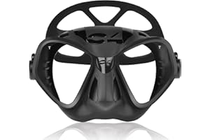 C4 Masque Modèle CONDO-R sous-marin pour apnée Pêche sous tuba et Plongée avec bouteilles Modèle Black - Snake Camu - Carbon (CONDOR BLACK)