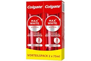 ‎COLGATE Colgate Max White Ultra Active Foam Toothpaste 2 x 75 ml - Whiter Teeth in 3 Days