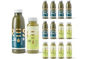 PRSS 100% COLD PRESSED PRESS Healthfoods, Daily Lean Greens & Celery Juice Mixed Pack, x3 500ml Lean Green Juice, x3 250ml Celery Juice, Cold Pressed Juice & Vegan Friendly