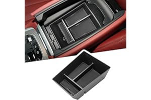 YUMZECO Mittelkonsole Aufbewahrungsbox kompatibel mit BMW X5 G05/ X6 G06/ X7 G07 2023 2022 2021 2020 2019, Mittelarmlehne Handschuhfach Aufbewahrung mit kleingeld aufbewahrung für X5 X6 X7 2019-2023