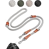 PiuPet® Guinzaglio per cani I 2m I 3 posizioni I Guinzaglio doppio per cani I Guinzaglio per cani taglia grande I Guinzaglio 