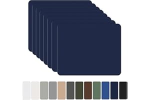 OAZ Toppe Autoadesive in Nylon, 20x15cm 8 piezas Toppa di Riparazione per Piumini, Toppe di Riparazione Impermeabile, Toppa Adesiva per Tessuti, per Tende, Borse, Sacco a Pelo, Blu marino