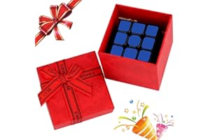 NVIYAM Speed Cube, Cubo Magico Solido Durevole & Tornitura Regolare Original 3x3 Magic Cube - Puzzle 3D Cubo Magico per Adulti e Ragazzi, Con Una Bella Confezione Regalo Rossa (3x3x3)
