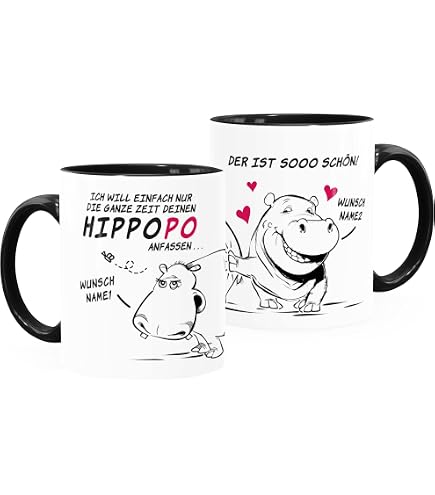 Lustige Bison-Tasse „Leicht Abgelenkt Von Bisons“ – 300 Ml, Spülmaschinengeeignet
