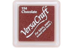 Tsukineko Versacraft Ink Pad Limone, Giallo, Small, Materiale Sintetico, Chocolate, 3.4 x 3.4 x 2 cm