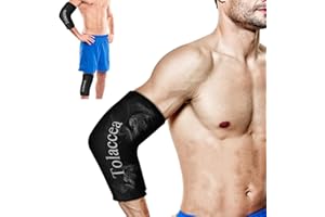 TOLACCEA Terapia de frío y calor Paquetes de hielo flexibles Terapia de frío Manga de compresión Paquete de gel reutilizable para lesiones Envoltura en frío para rodilla Codo de tobillo de pantorrilla(XL)