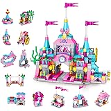 VATOS - Jeu de Construction pour Filles, Château de Princesse, Kit de Construction avec des Briques pour Enfants, 25 Styles d