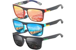 LEDING&BEST Gafas de sol polarizadas Hombre Mujere/verano Aire libre Deportes Golf Ciclismo Pesca Senderismo 100% Protección UV400 Gafas para Conducción