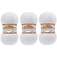 Alize Angora Gold Yarn 20% Wool 80% Acrylic Lot of 3skn 300gr 1805yds Thread Crochet Hand Knitting Turkish Yarn (55)
