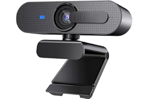 ASHU 1080P HD Autofocus Webcam, Dual-Mic and Privacy Cover for Mac/Computer/Laptop/Xbox One, Live Streaming/Skype/Video Chat/On-line Class/Conference, Black