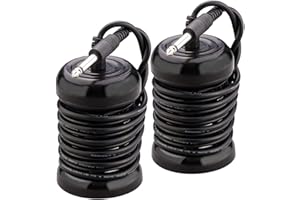 CHENSTAR Enrouleur d'électrode ionique ionique détox pour bain de pieds - Bobines rondes en acier inoxydable - Appareil professionnel pour électrolyse des pieds