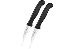 ZWEIWOLF Basic Line set di 2 coltelli da frutta spelucchini | 2 x lama curva | acciaio inox, extra affilato, lavabile in lavastoviglie | Made in Solingen set di 2 - curvo