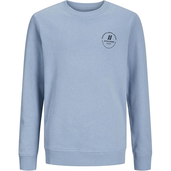 JACK & JONES Sweat Hood Jjpalm Sudadera con Capucha Jnr, Color Azul, 140 cm para Hombre