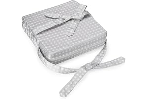 Siège rehausseur lavable réglable avec sangles BTSKY Baby Toddler Kid Infant démontable Chaise Rembourrage de chaise Rembourrage de stockage Coussin (Étoile Grise)