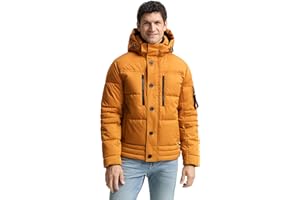 TOM TAILOR Herren Pufferjacke mit Abnehmbarer Kapuze