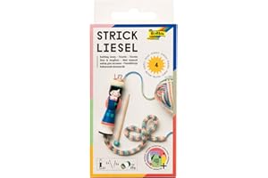 folia 24919 - Strickliesel inklusive Wolle, Holzstricknadel und Sticknadel