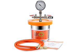 BACOENG 1.2 L Camera del vuoto in acciaio inox degassamento urethanes silicone epoxies