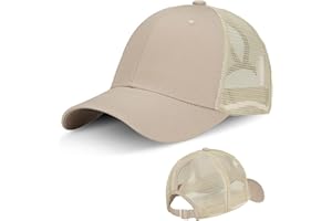 LIVACASA Gorras de Béisbol de Cola de Caballo para Mujeres Baseball Cap Niñas Ajustable de Malla Transpirable para Verano Running Golf Tenís Deportes Aire Libre